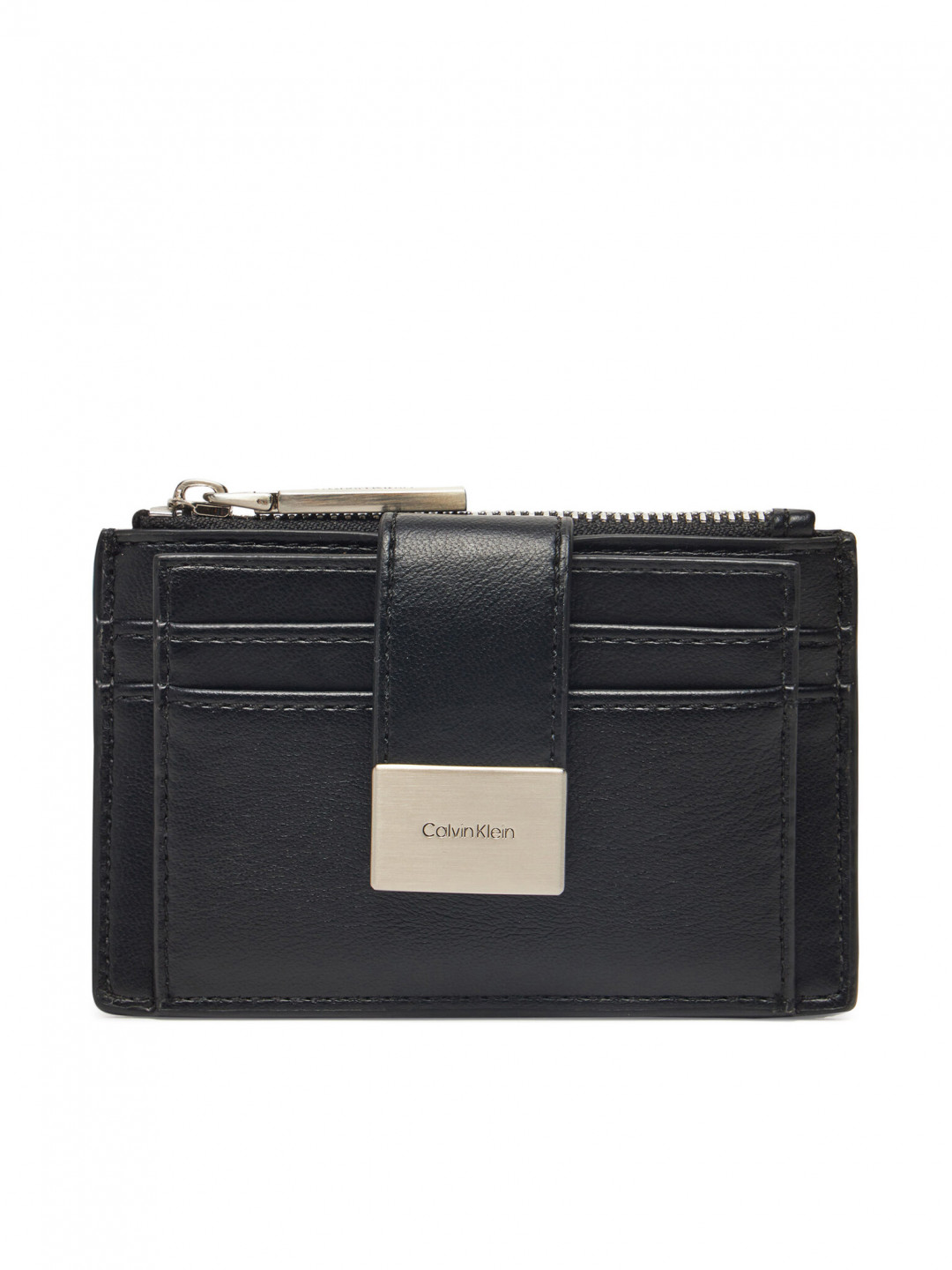 Calvin Klein Dámská peněženka Hardware Snap Top Zip Cardholder K60K612959 Černá