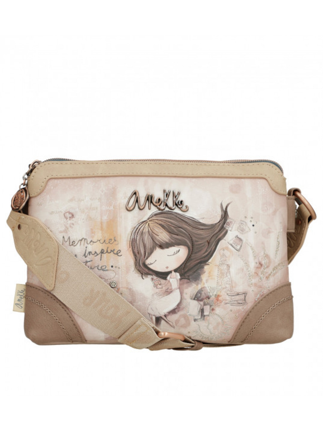 Anekke crossbody Memories Gabris béžovo-hnědá