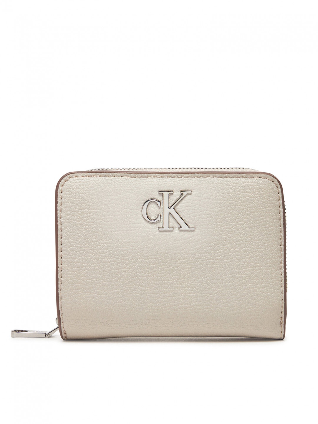 Calvin Klein Jeans Dámská peněženka Minimal Monogram Md Zip Around LV04K1009G Écru