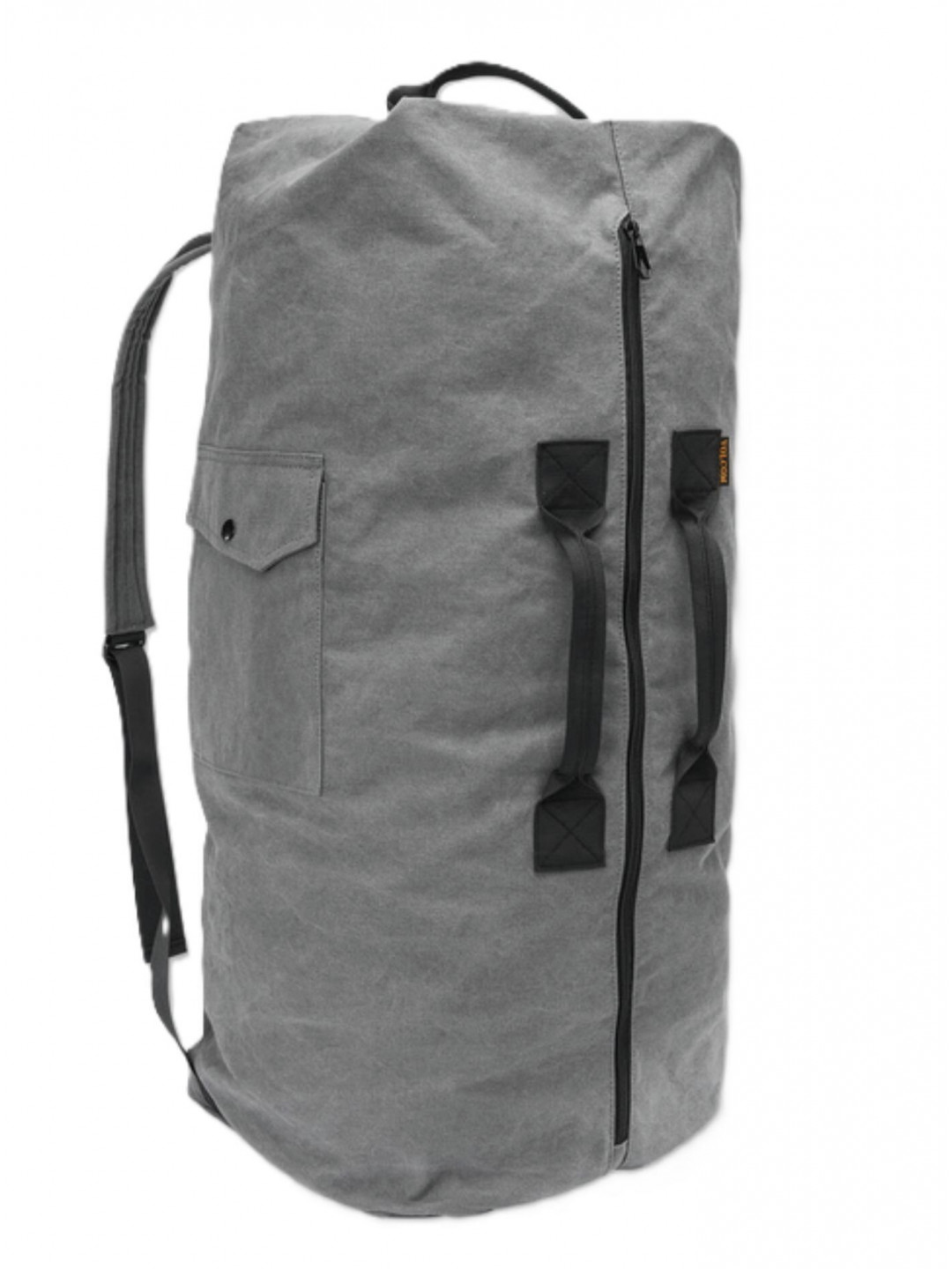 Volcom cestovní taška Ruckstone Duffle Grey Šedá Objem 84 L 100 bavlna
