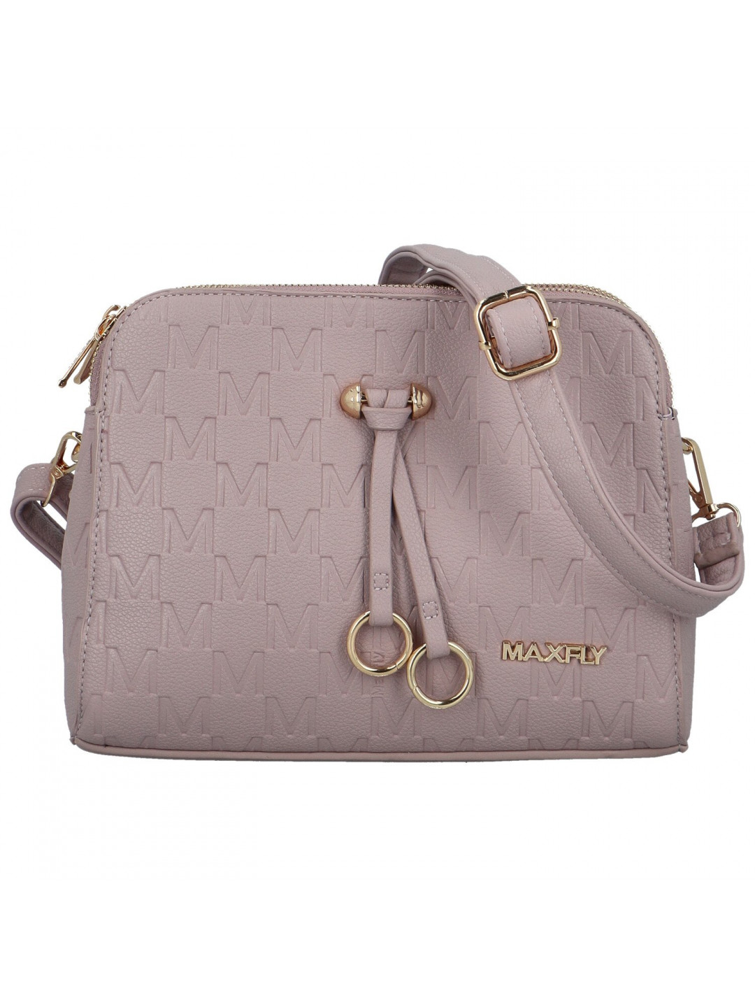 Trendy dámská koženková crossbody MaxFly Maira fialová