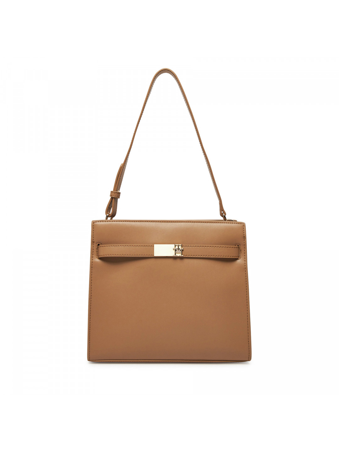 Kabelka Tommy Hilfiger Th Heritage Shoulder Bag AW0AW17182 Hnědá