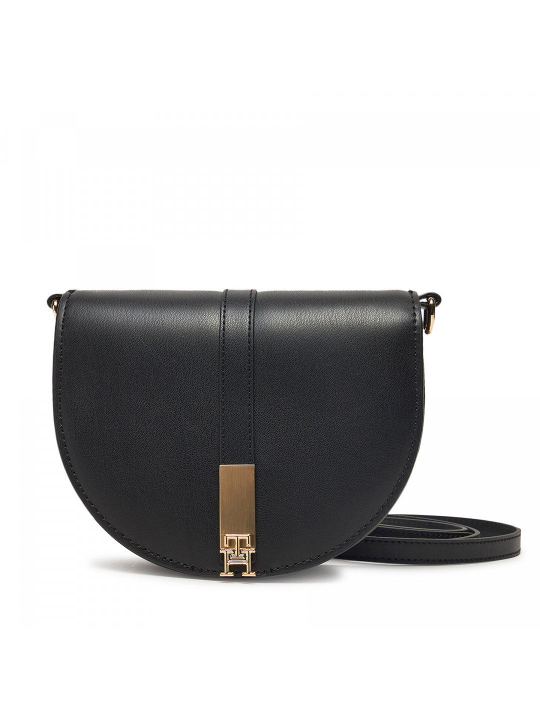 Kabelka Tommy Hilfiger Heritage Saddle Bag AW0AW17164 Černá