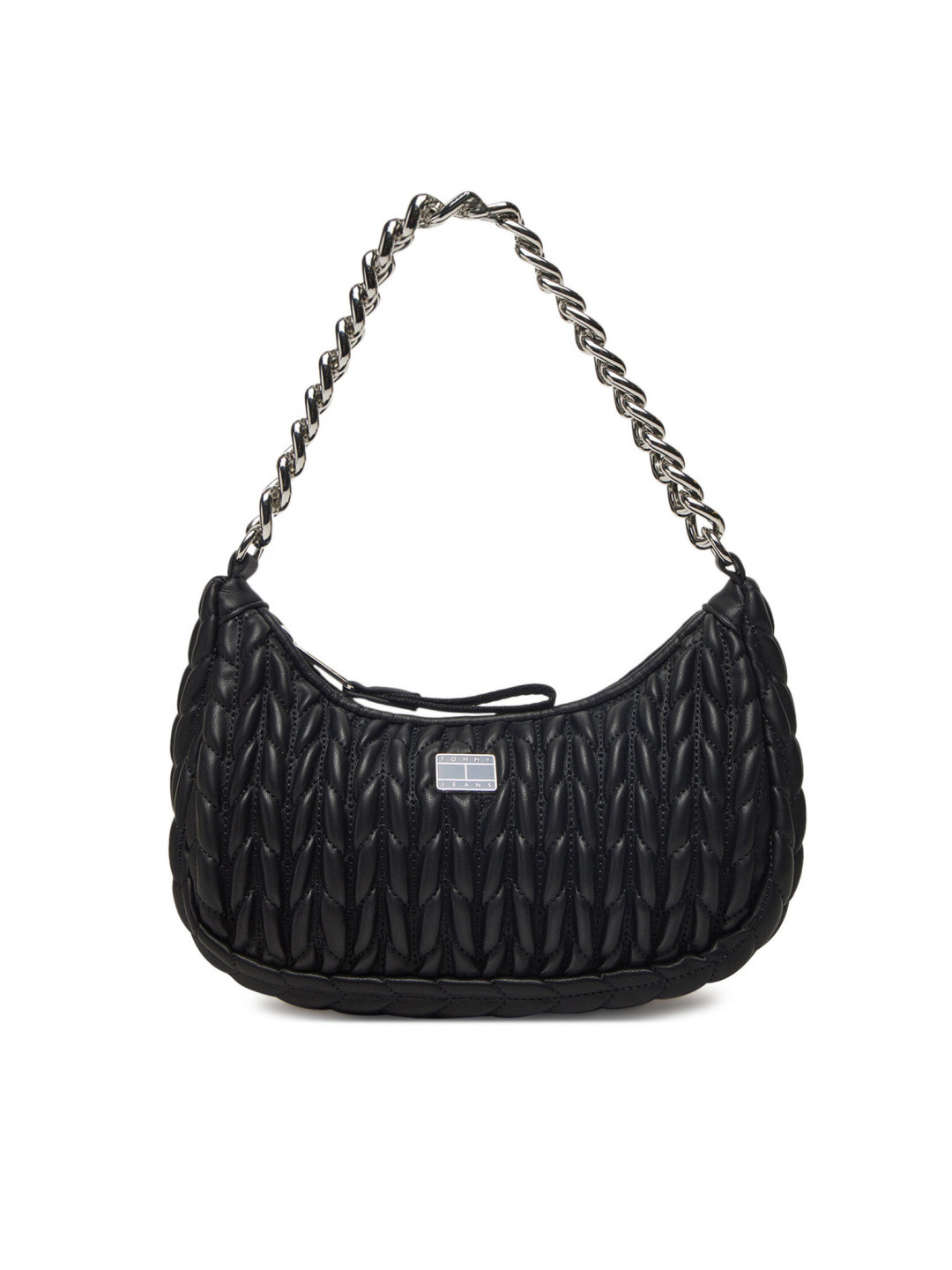 Tommy Jeans Kabelka Tjw Iconic Shoulder Quilted AW0AW17302 Černá
