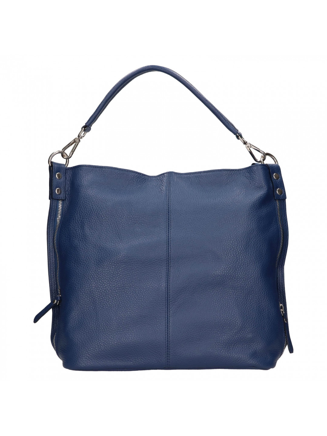 Dámská kožená kabelka Italia Ramma – modrá