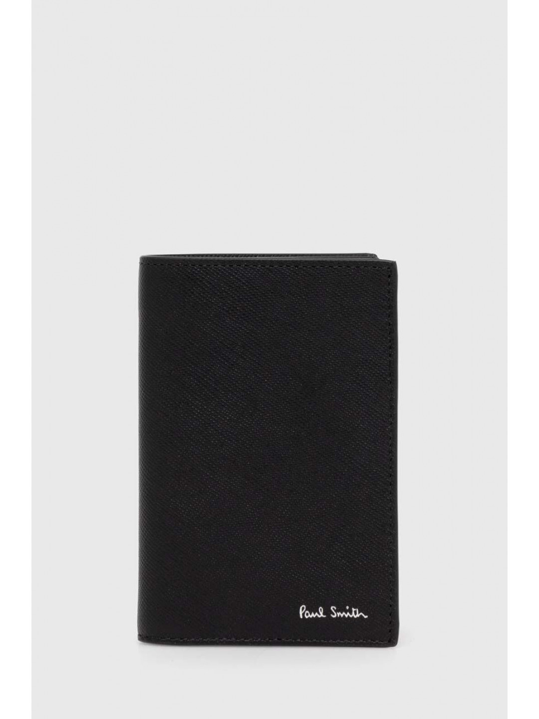 Kožená peněženka Paul Smith černá barva M1A-4774-NMISTR