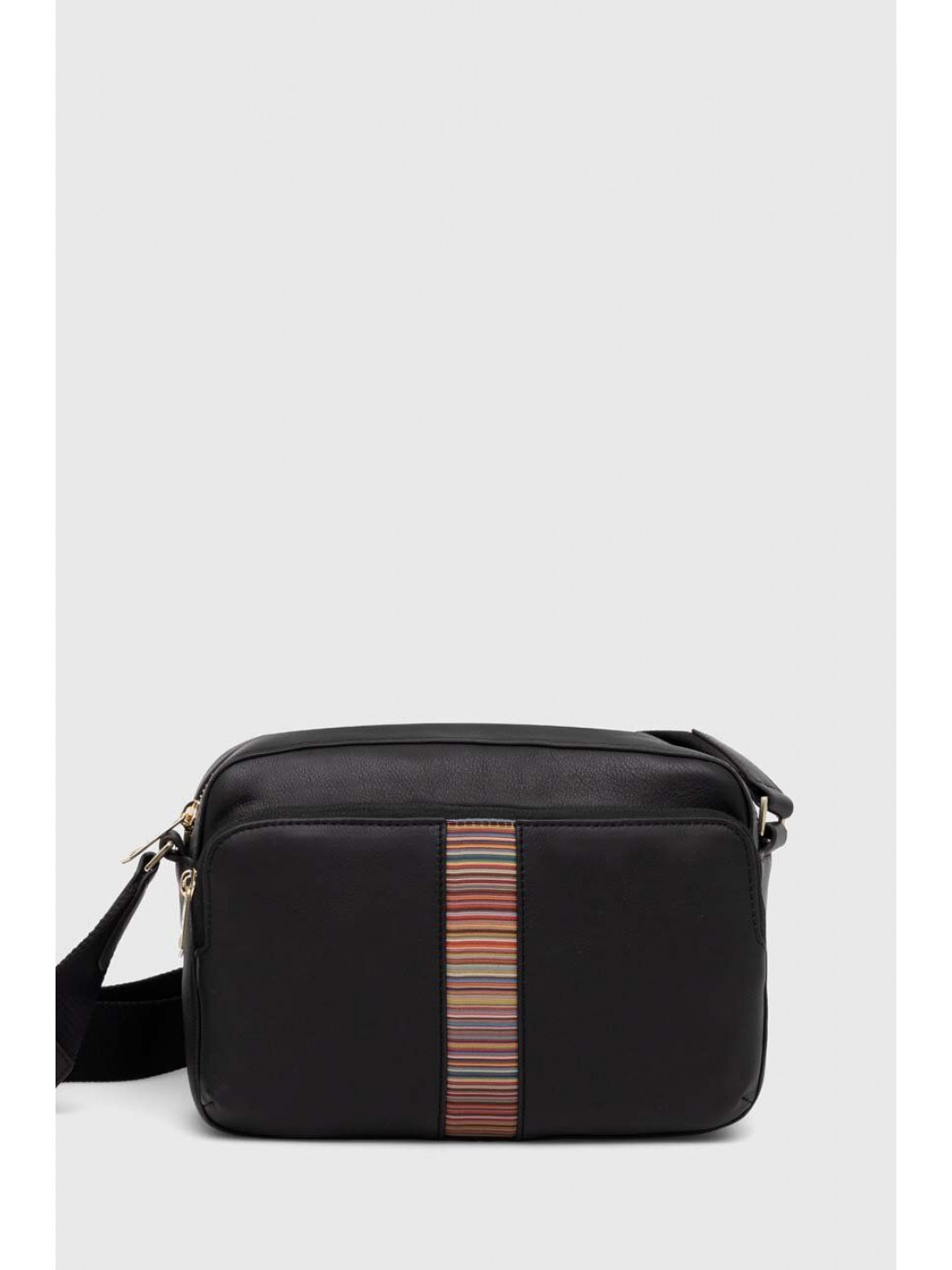 Kožená kabelka Paul Smith černá barva M1A-6796-BMULTI
