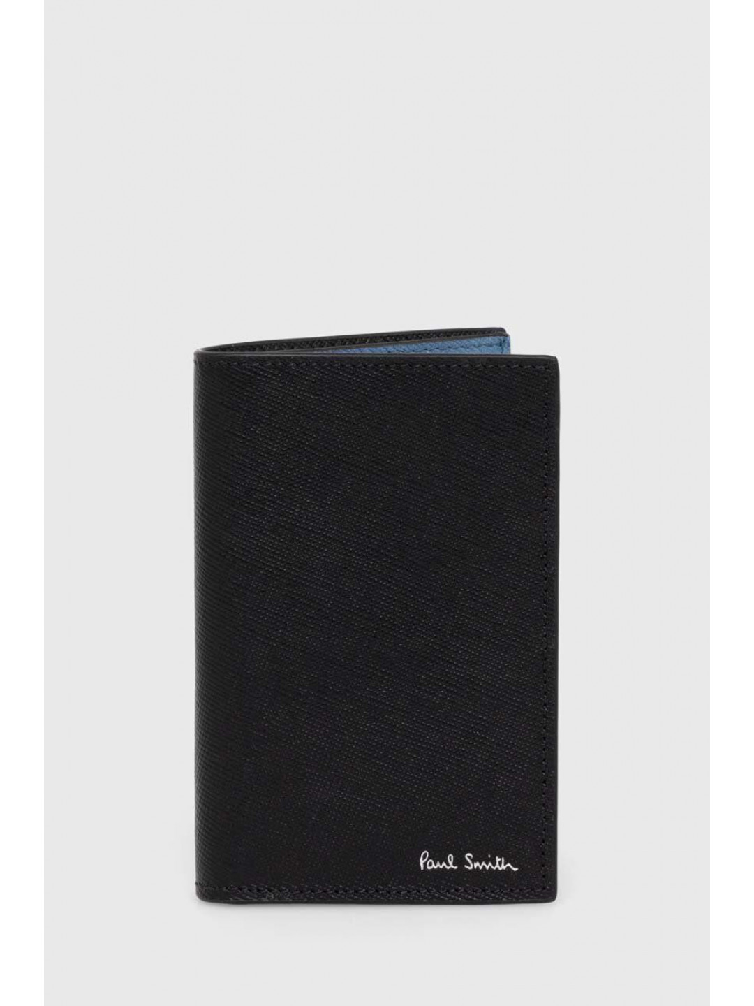Kožená peněženka Paul Smith černá barva M1A-4774-NMFUJI