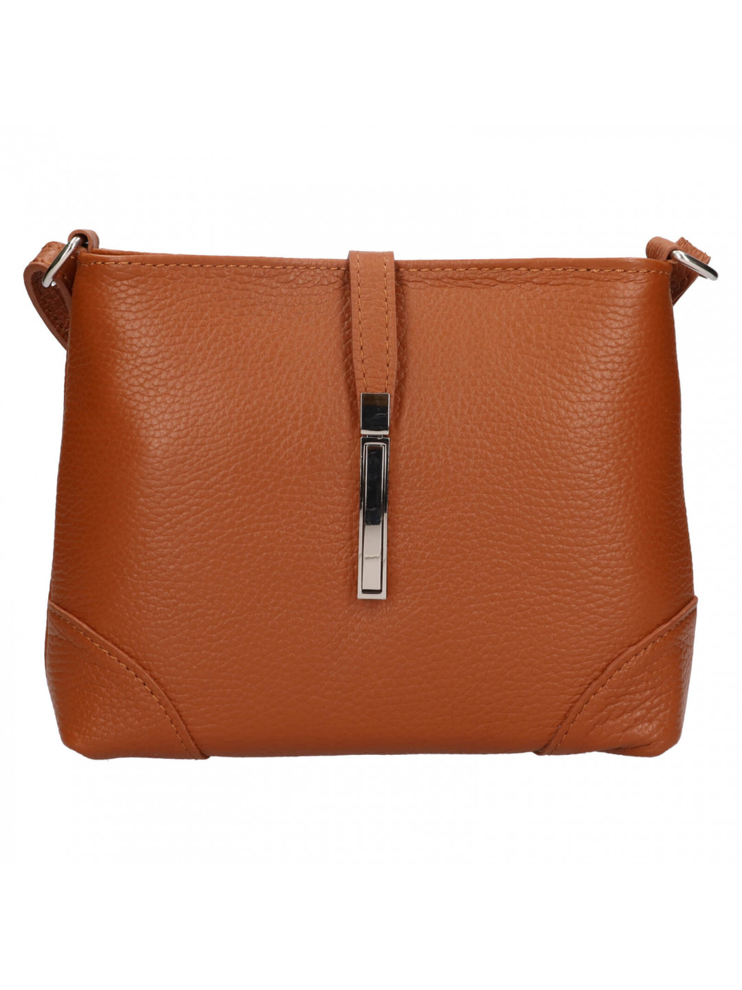 Dámská kožená crossbody kabelka Italia Marlen – koňak