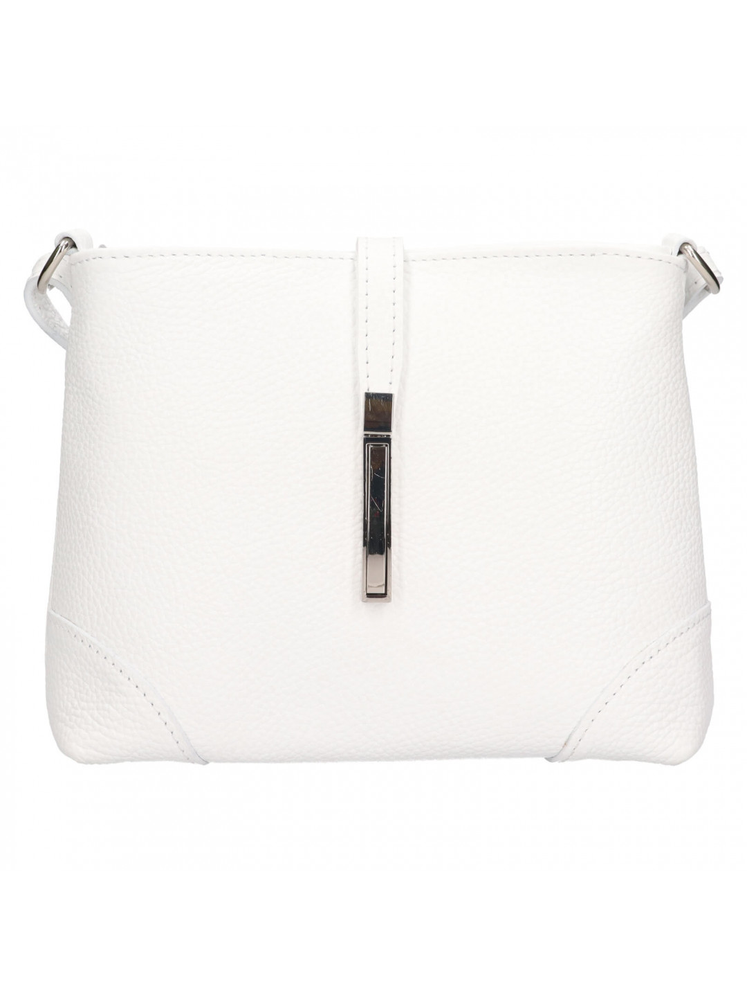 Dámská kožená crossbody kabelka Italia Marlen – bílá