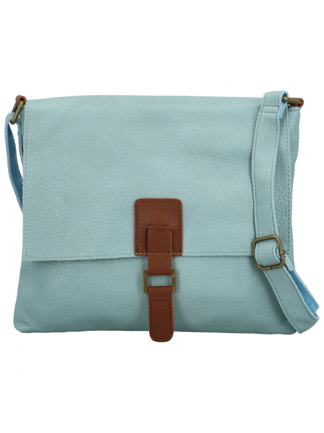 Trendy dámská koženková crossbody kabelka Joselyna new světle modrá