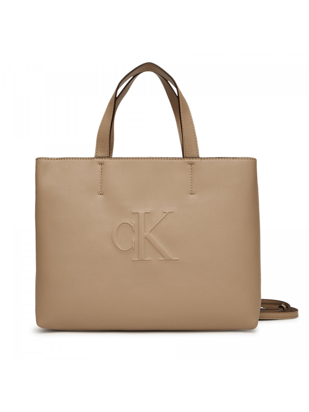 Kabelka Calvin Klein Jeans Sculpted Mini Ew Tote LV04K3111G Béžová