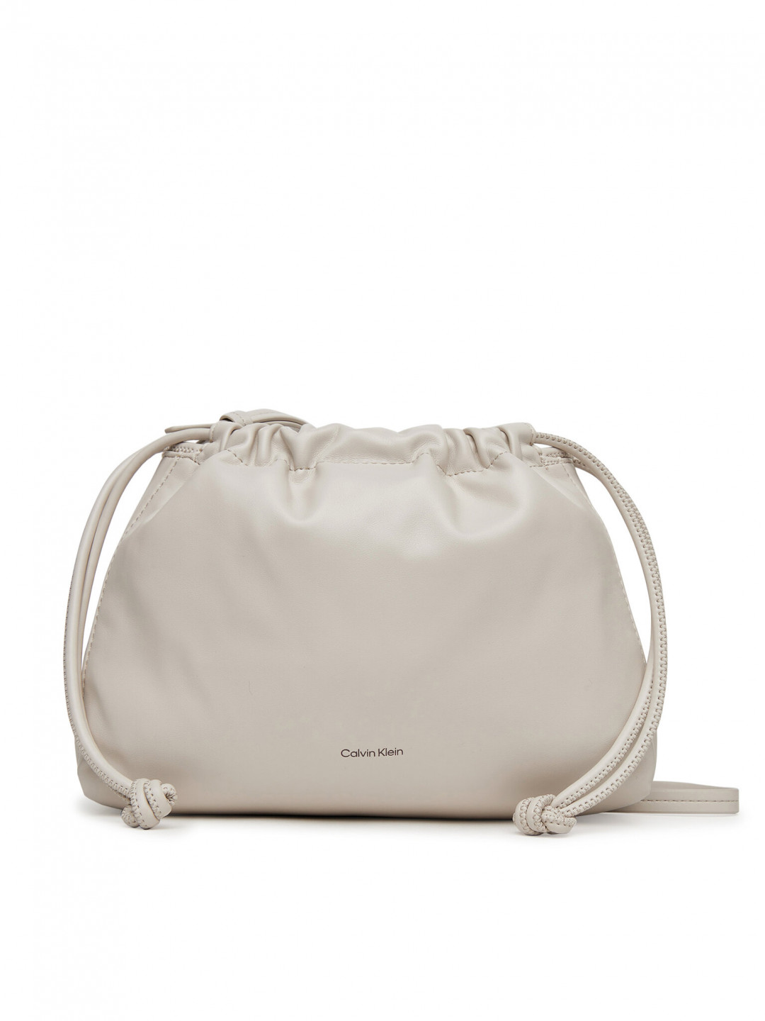 Calvin Klein Jeans Kabelka Drawstring Crossbody26 LV04K3060G Bílá