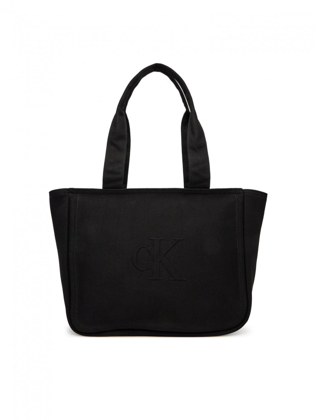 Calvin Klein Jeans Kabelka Summer Canvas Tote LV04K3098G Černá