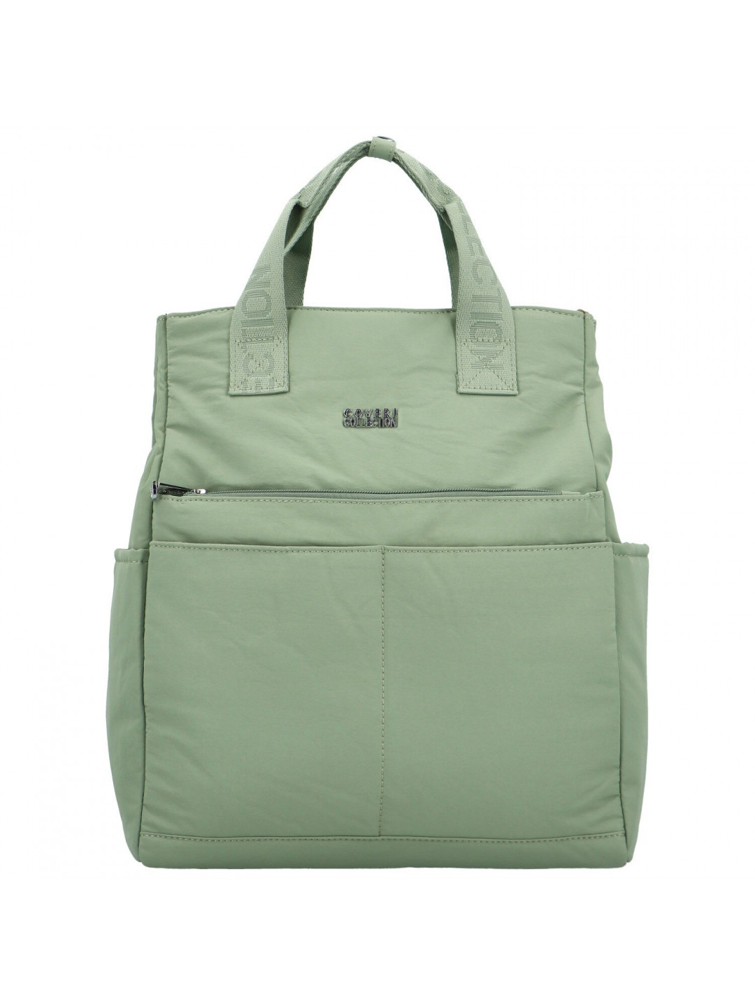 Stylový dámský textilní batoh Coveri Vizma zelený