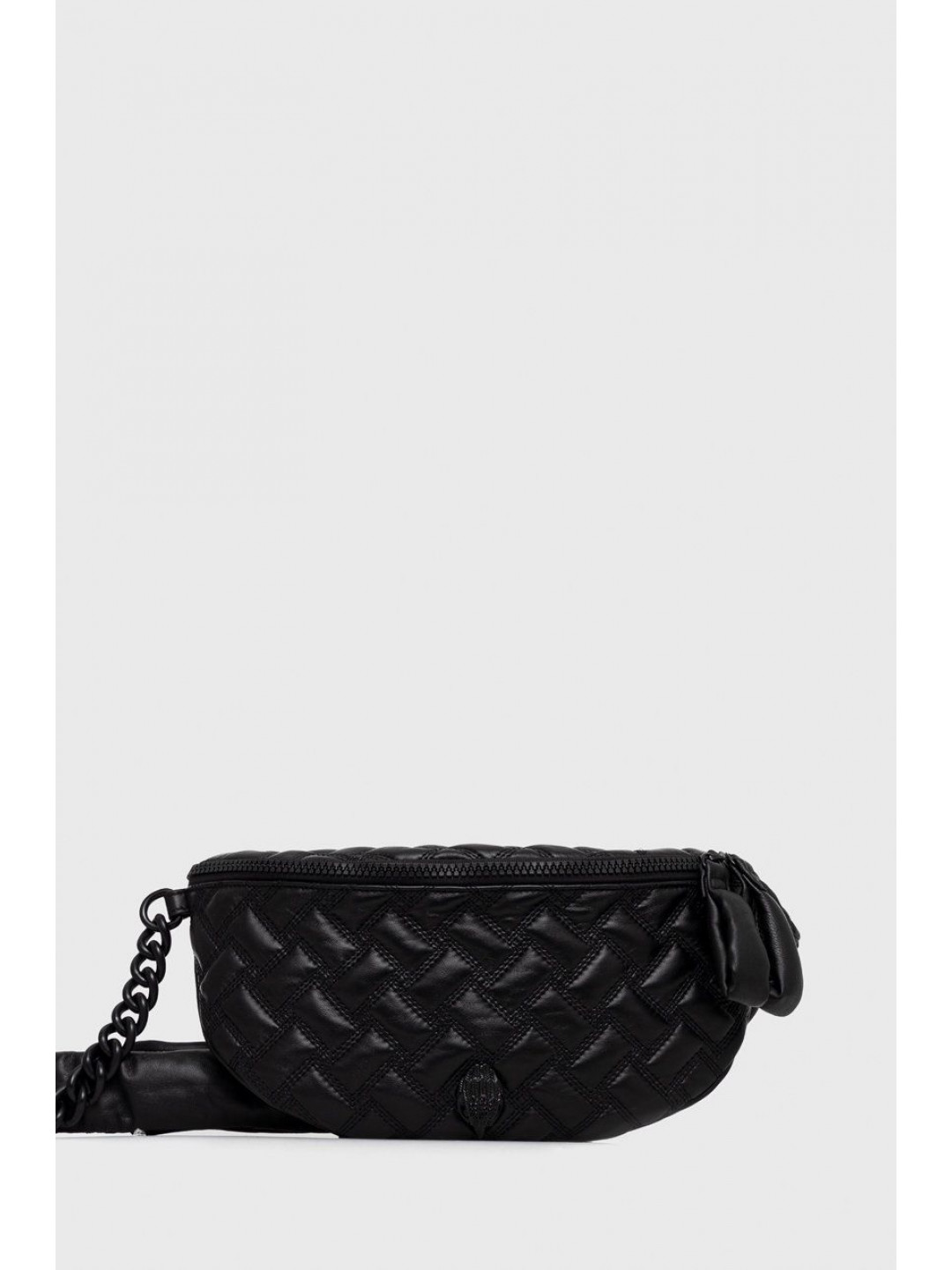 Kožená kabelka Kurt Geiger London černá barva