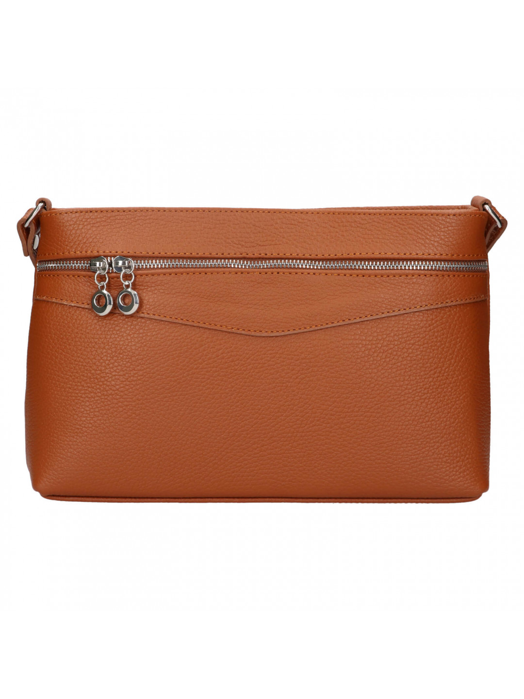 Dámská kožená crossbody kabelka Italia Benea – hnědá