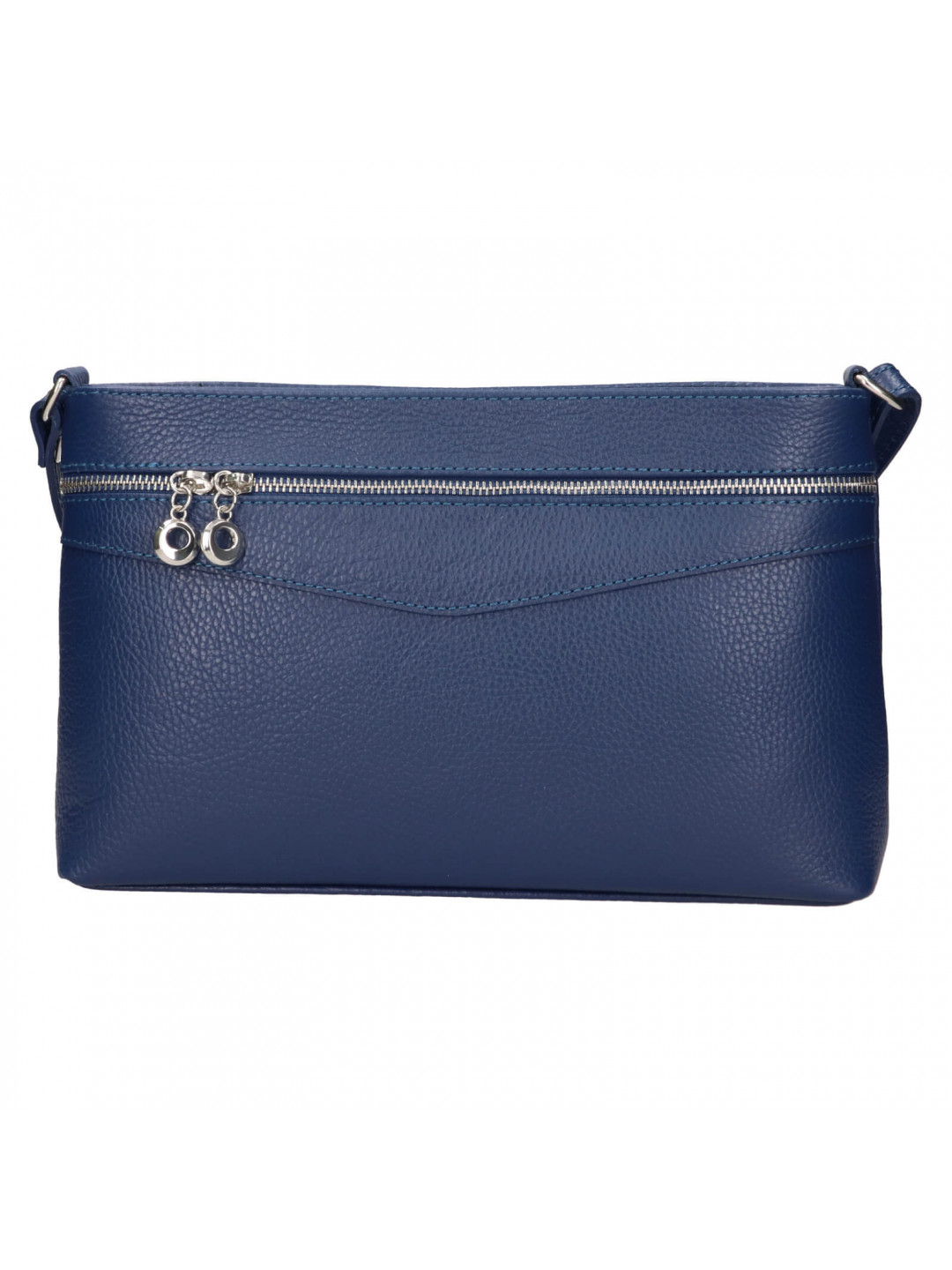 Dámská kožená crossbody kabelka Italia Benea – tmavě modrá
