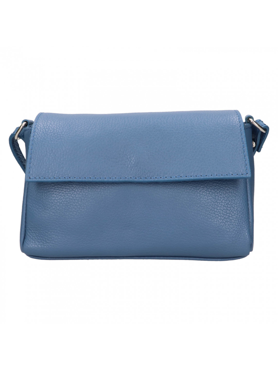 Dámská kožená crossbody kabelka Italia Darina – modrá