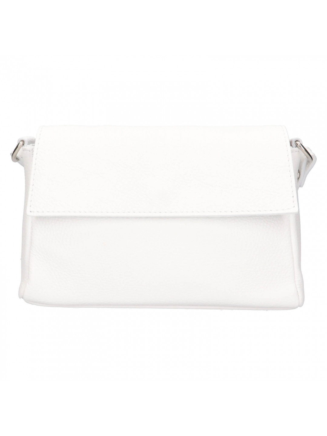 Dámská kožená crossbody kabelka Italia Darina – bílá