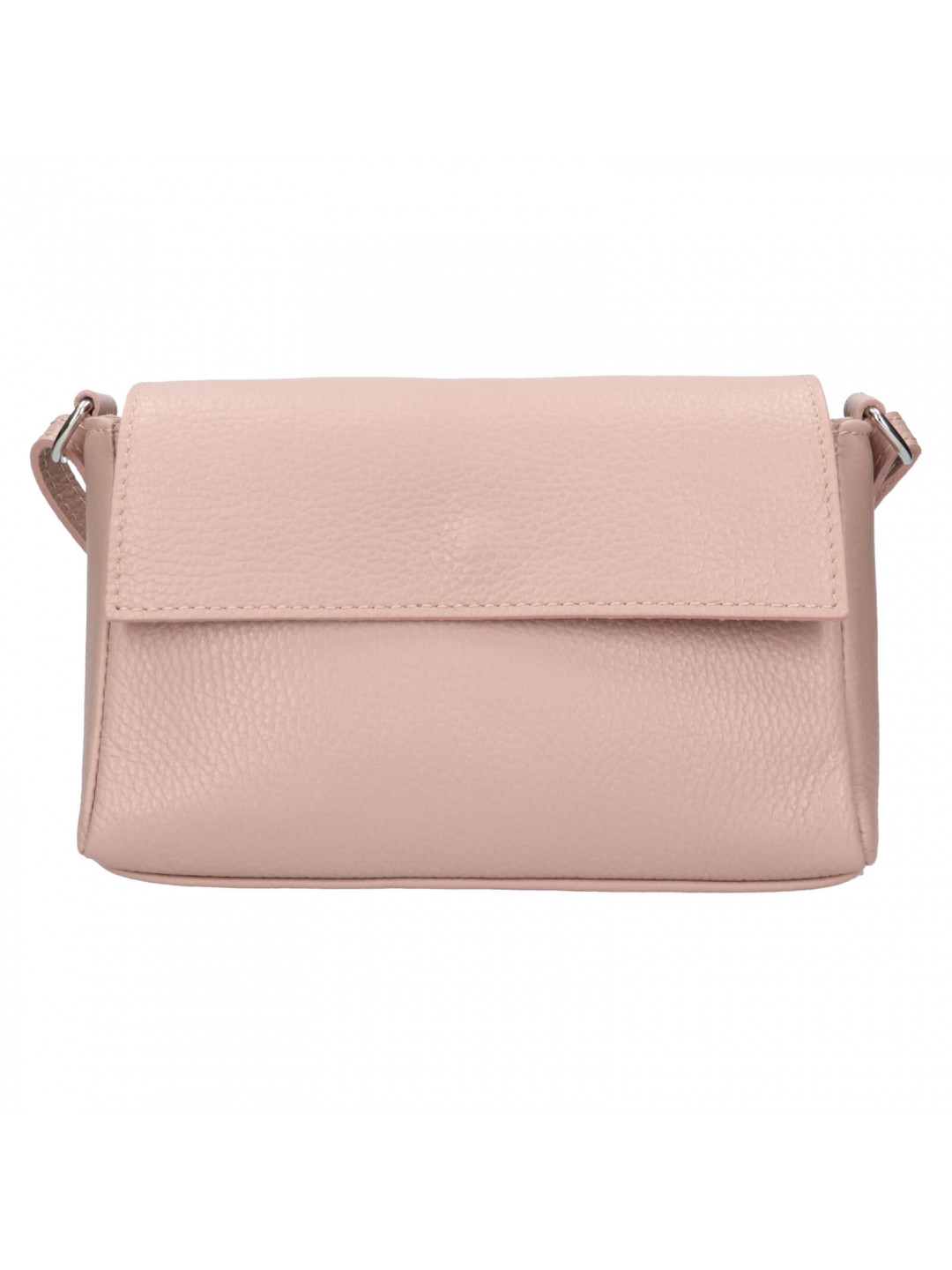 Dámská kožená crossbody kabelka Italia Darina – růžová