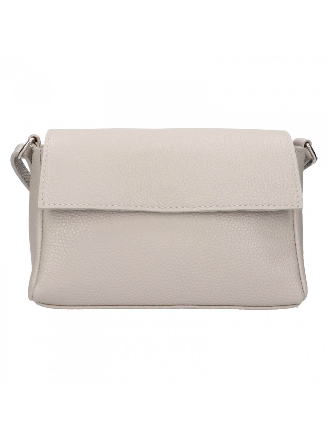 Dámská kožená crossbody kabelka Italia Darina – šedá