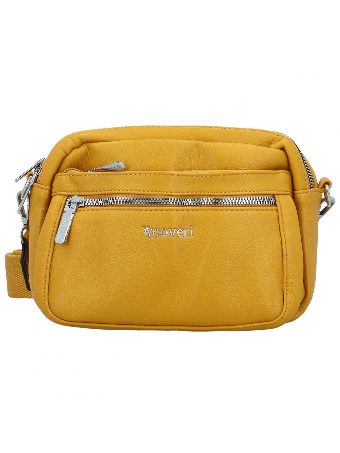 Trendy dámská koženková crossbody Coveri Gloria new žlutá