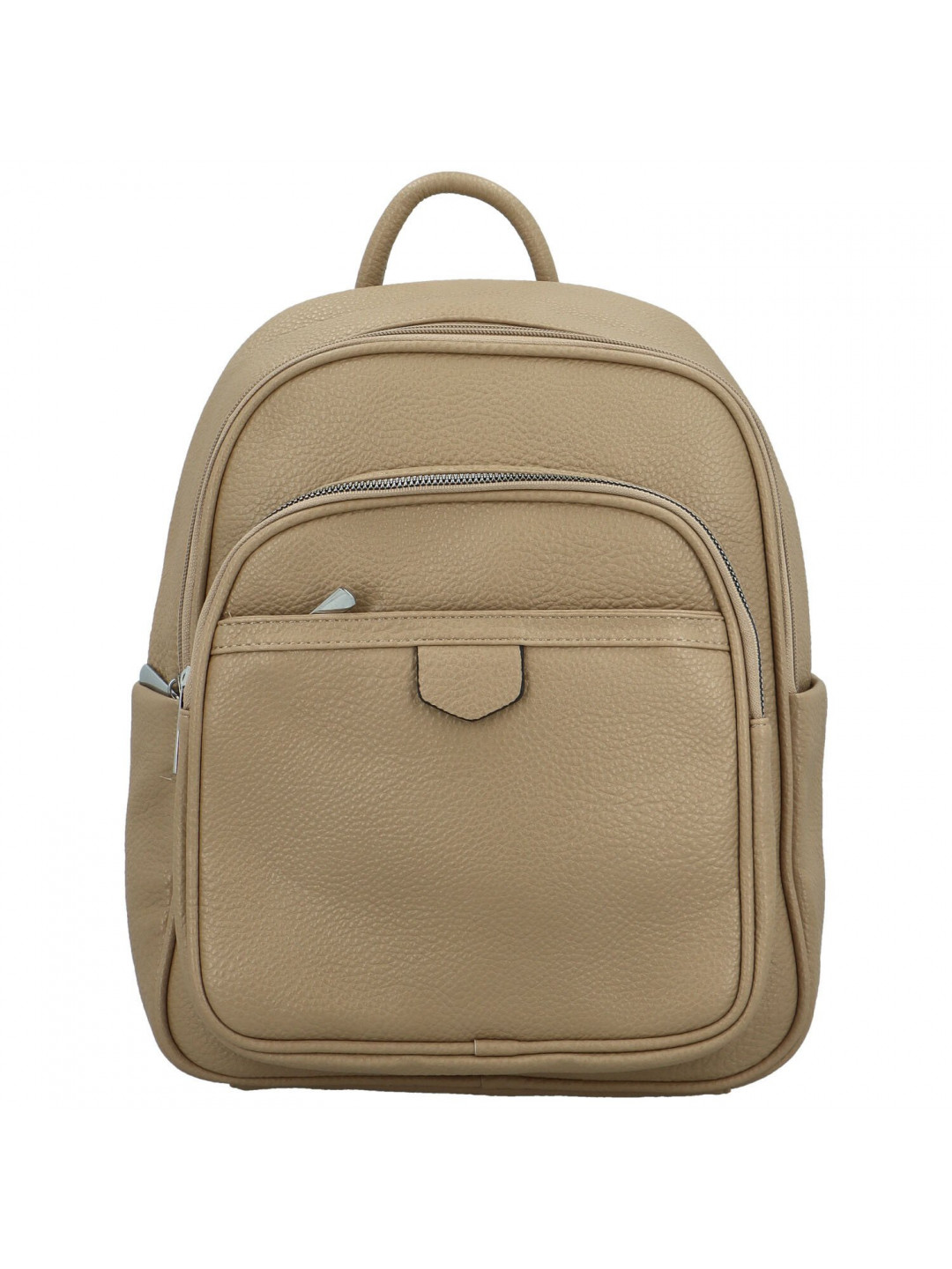 Trendy dámský koženkový kabelko-batoh Anizia khaki