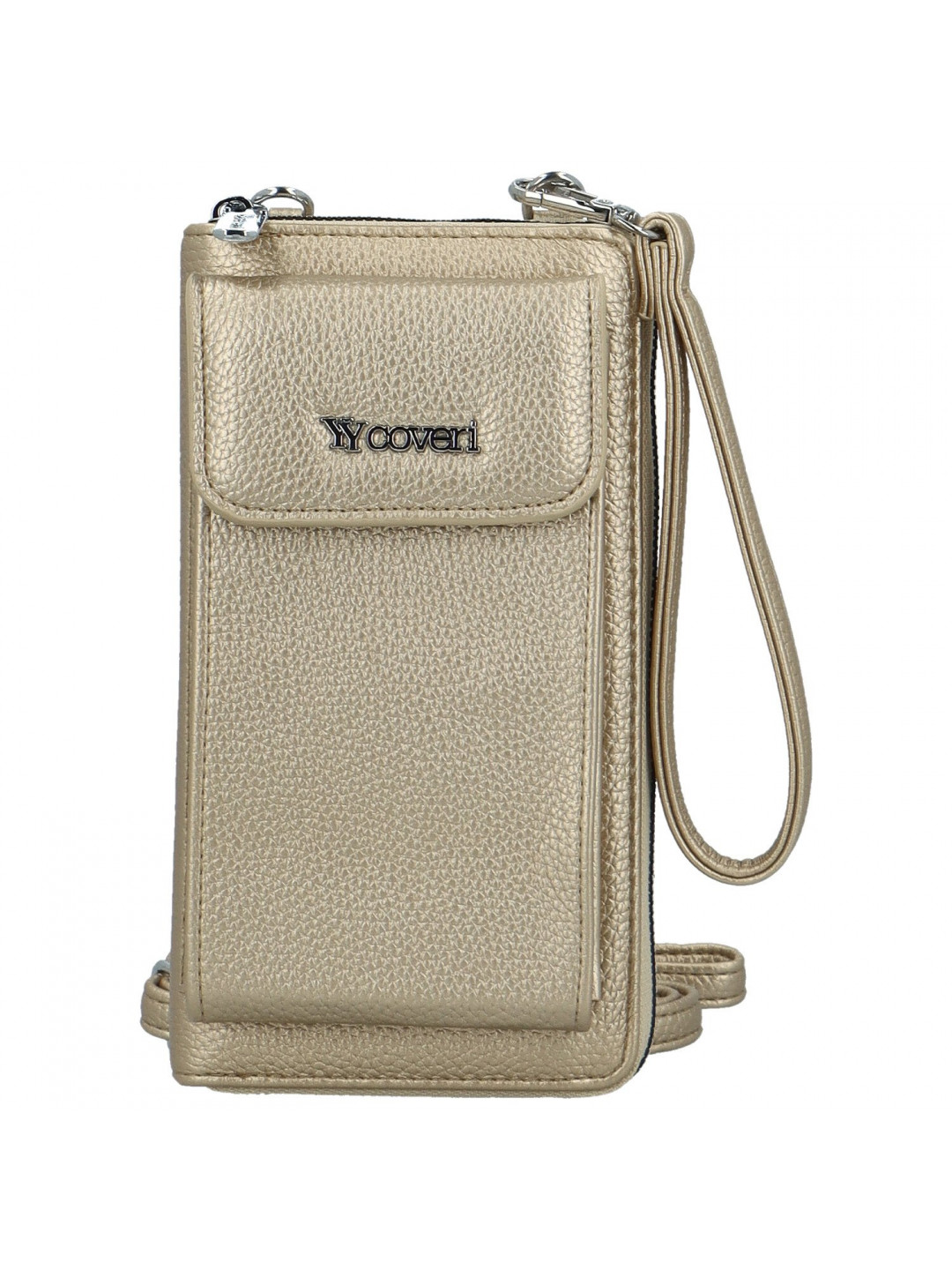 Stylová dámská crossbody peněženka Coveri Berllys zlatá