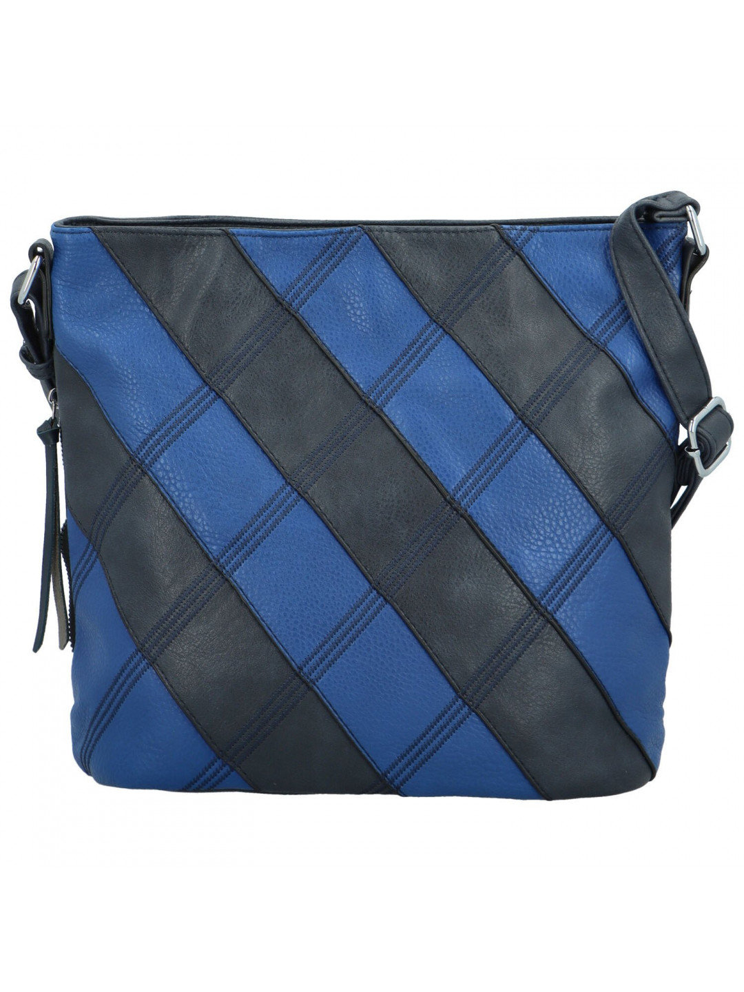 Trendy dámská koženková crossbody kabelka Argiris modrá