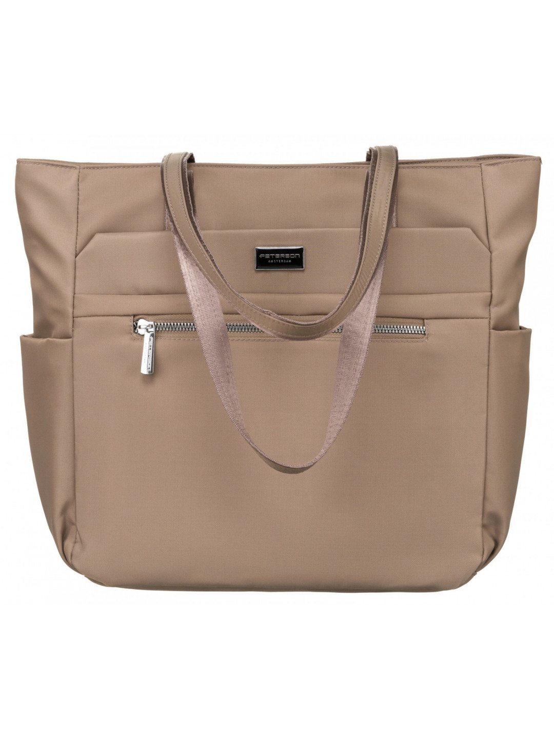Prostorná dámská shopper kabelka Luna béžová