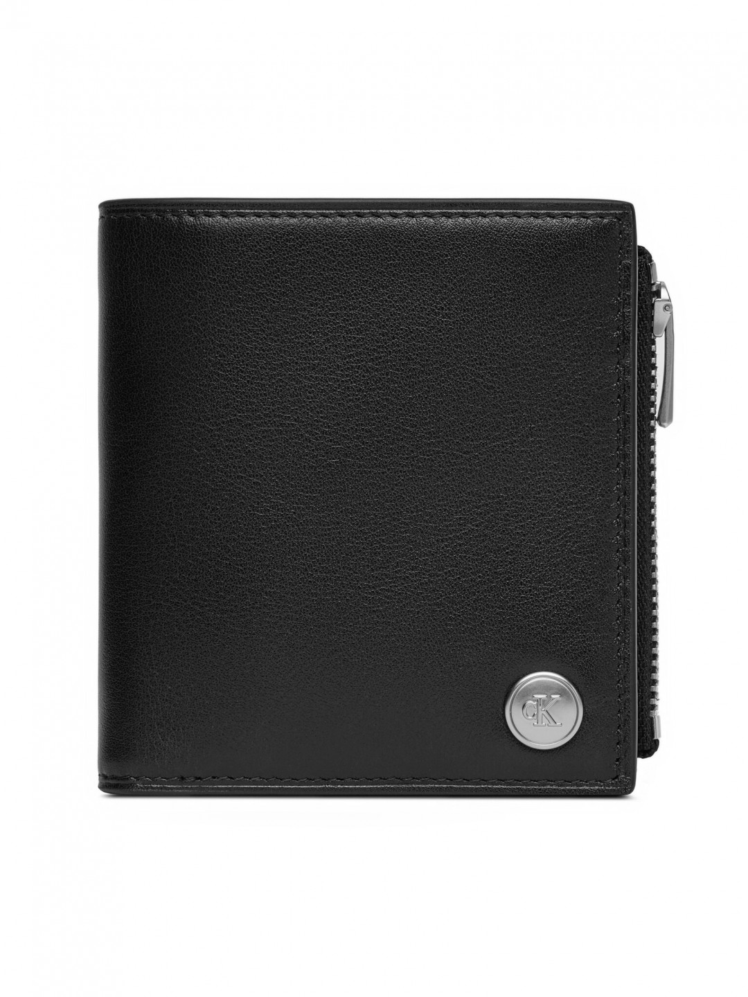 Calvin Klein Velká pánská peněženka Jeans Hardware Compact Zip Walle LV04G1078G Černá