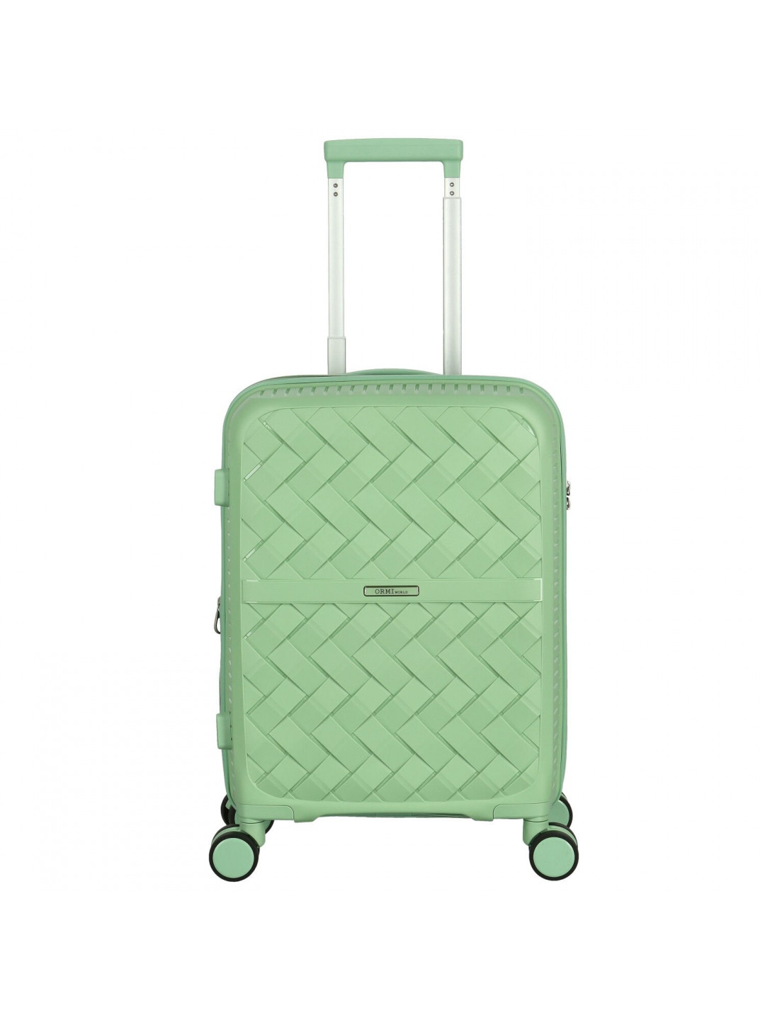 Cestovní plastový kufr Ormi Galileo velikost S světle zelený