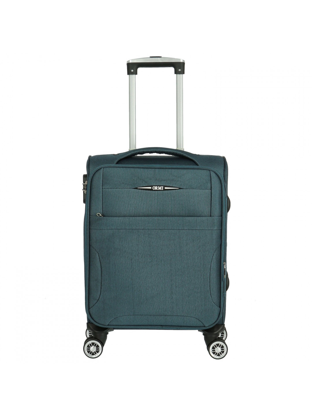 Cestovní látkový kufr Livius velikost S modrozelený