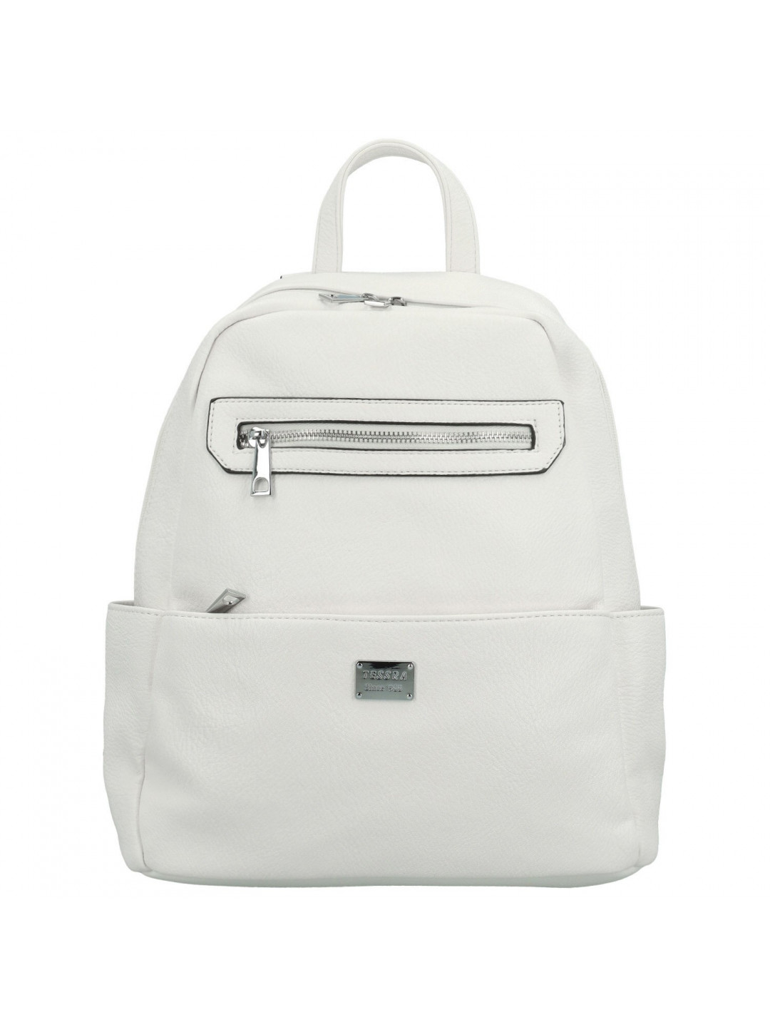 Trendy dámský koženkový kabelko-batoh Joppe bílý