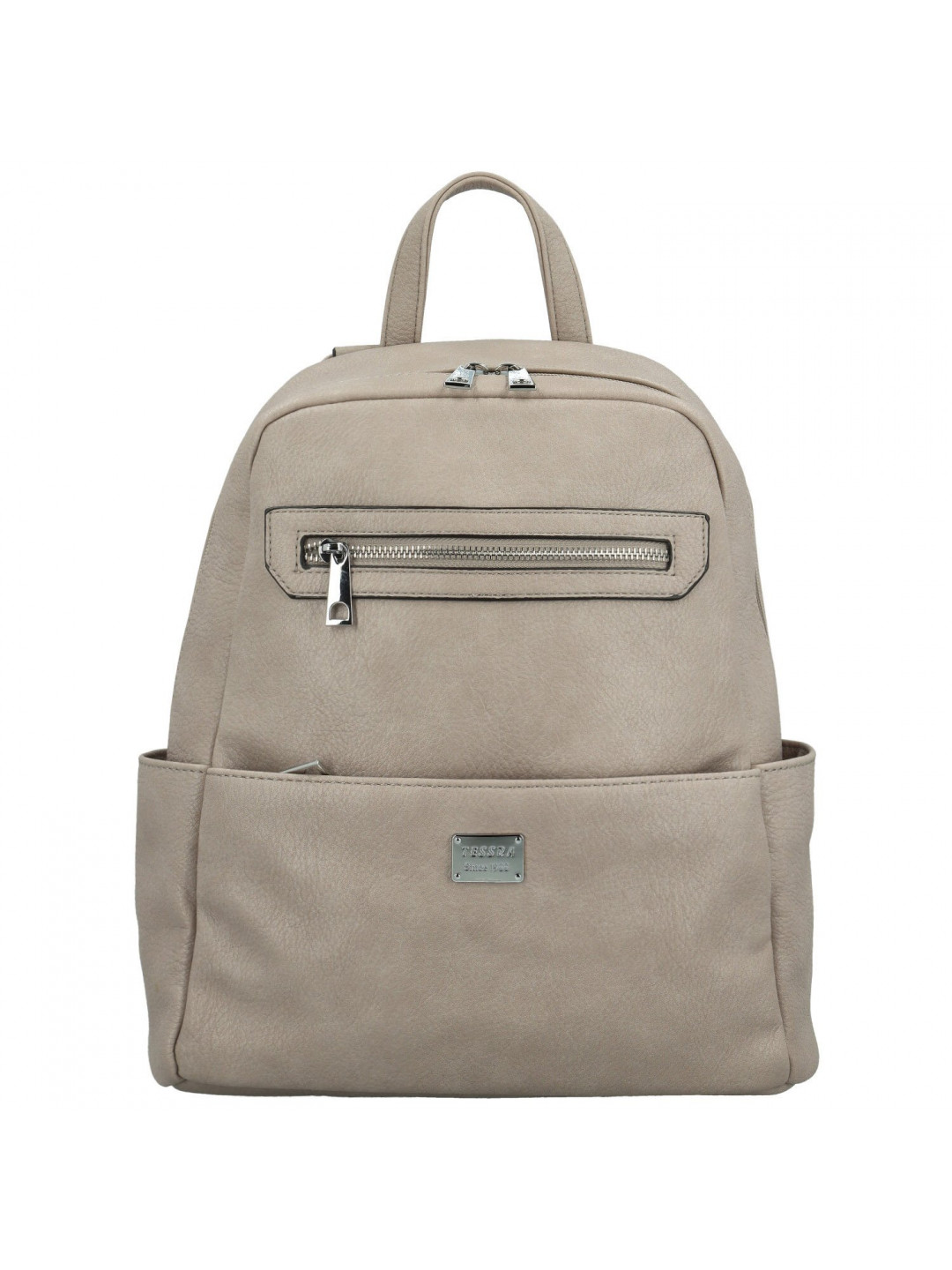 Trendy dámský koženkový kabelko-batoh Joppe šedý