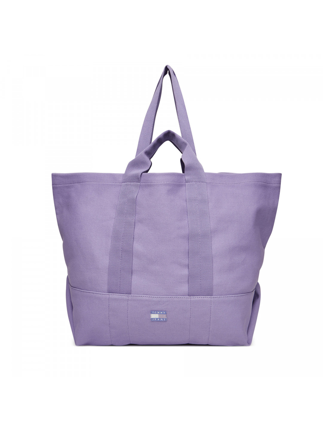 Kabelka Tommy Jeans Tjw Tote Edition Canvas AW0AW17542 Fialová