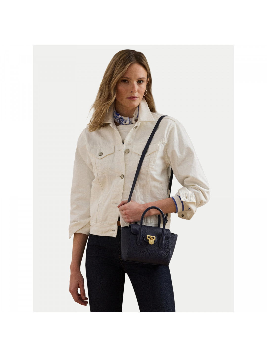 Kabelka LAUREN RALPH LAUREN 431969349003 Tmavomodrá