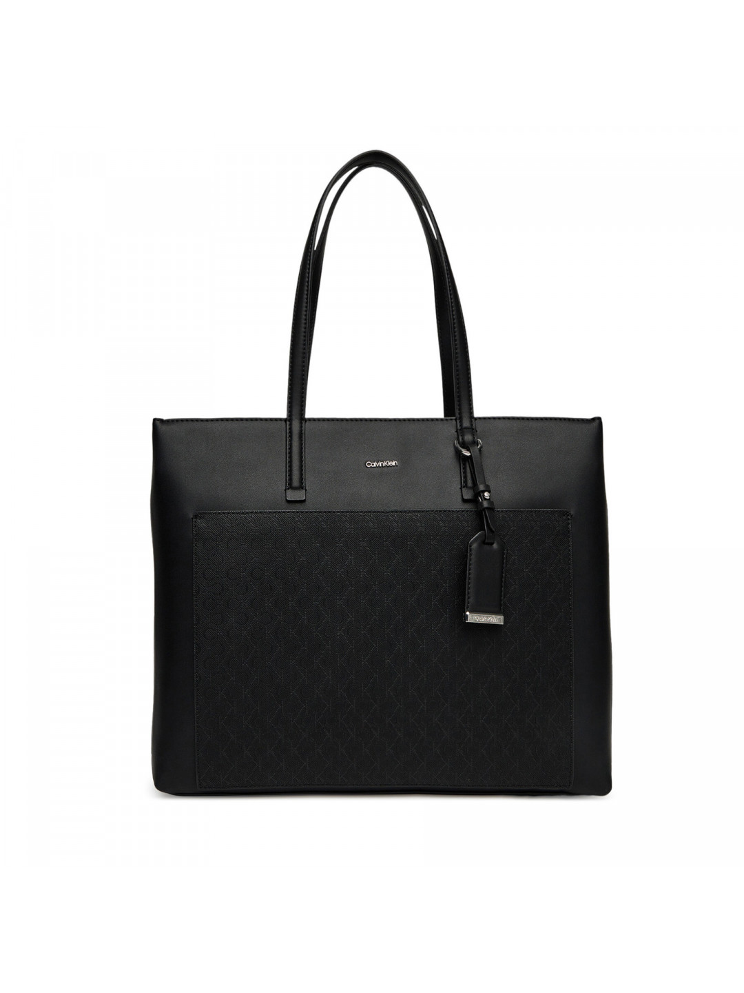Kabelka Calvin Klein Ck Must Aop Medium Shopper W Poc LV04F3225G Černá