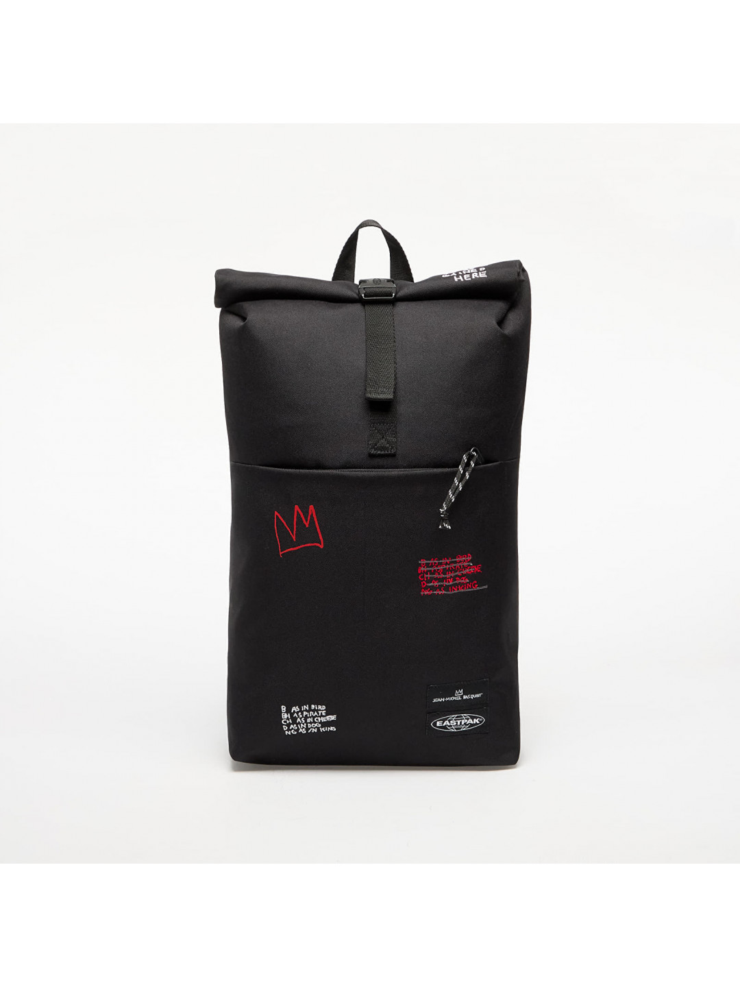 Batoh Eastpak Up Roll Basquiat Quotes Backpack Black 23 l