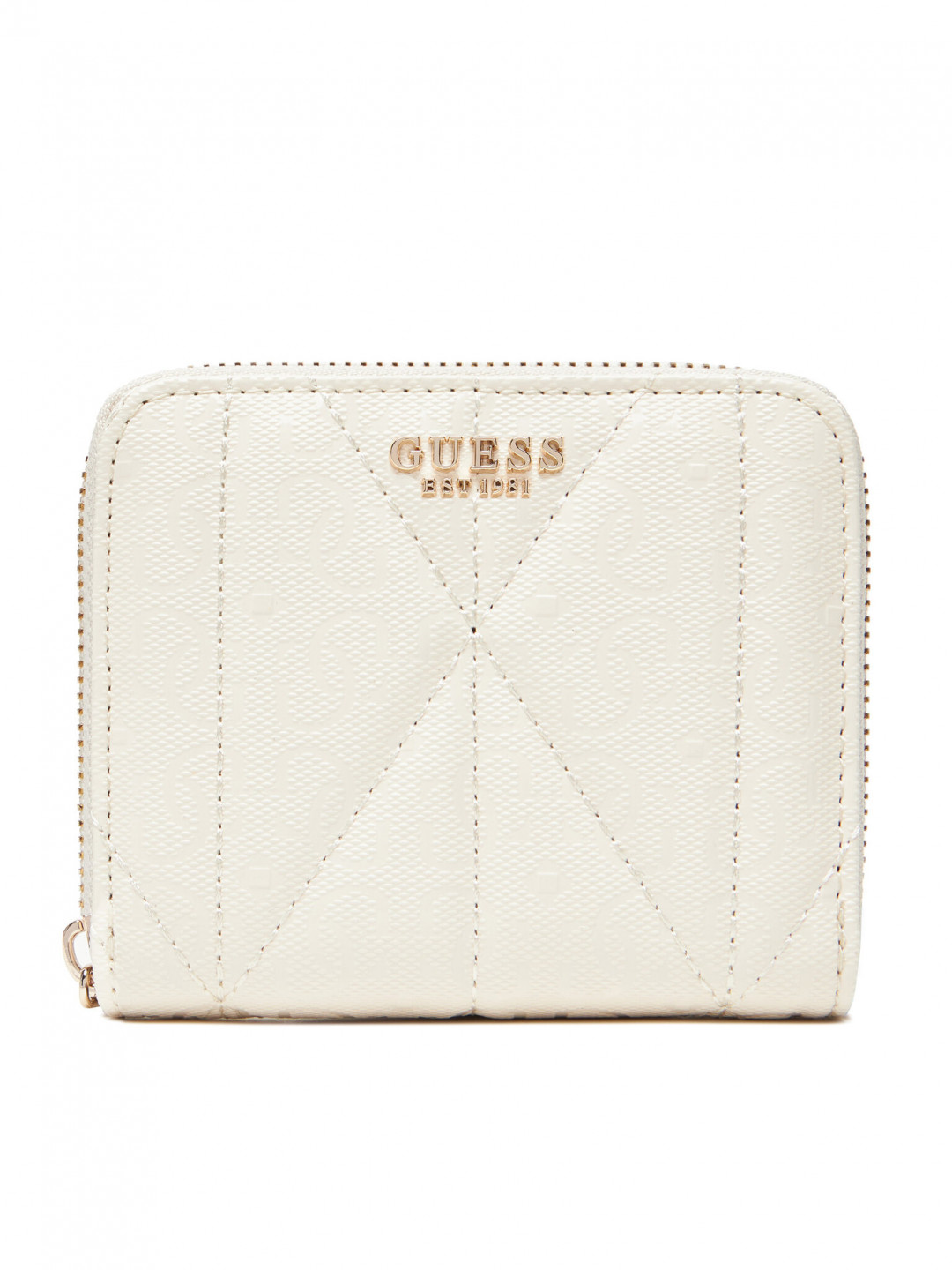 Guess Malá dámská peněženka Aldina Slg SWGG96 63137 Bílá