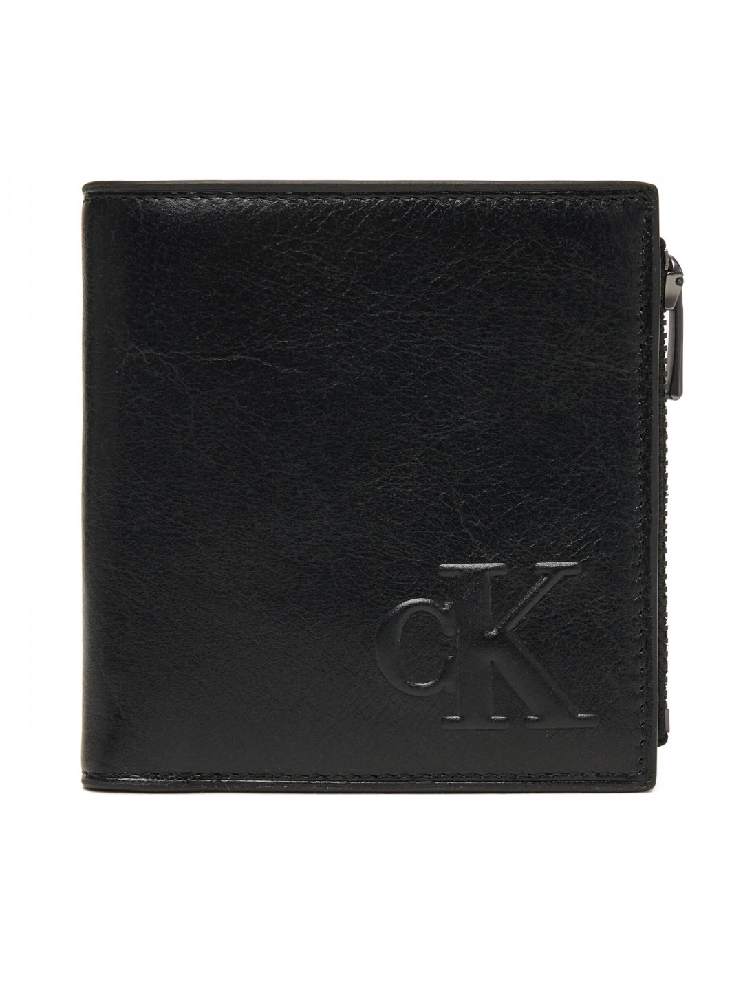 Velká pánská peněženka Calvin Klein Sculpted Impression Compact Zip LV04G1074G Černá