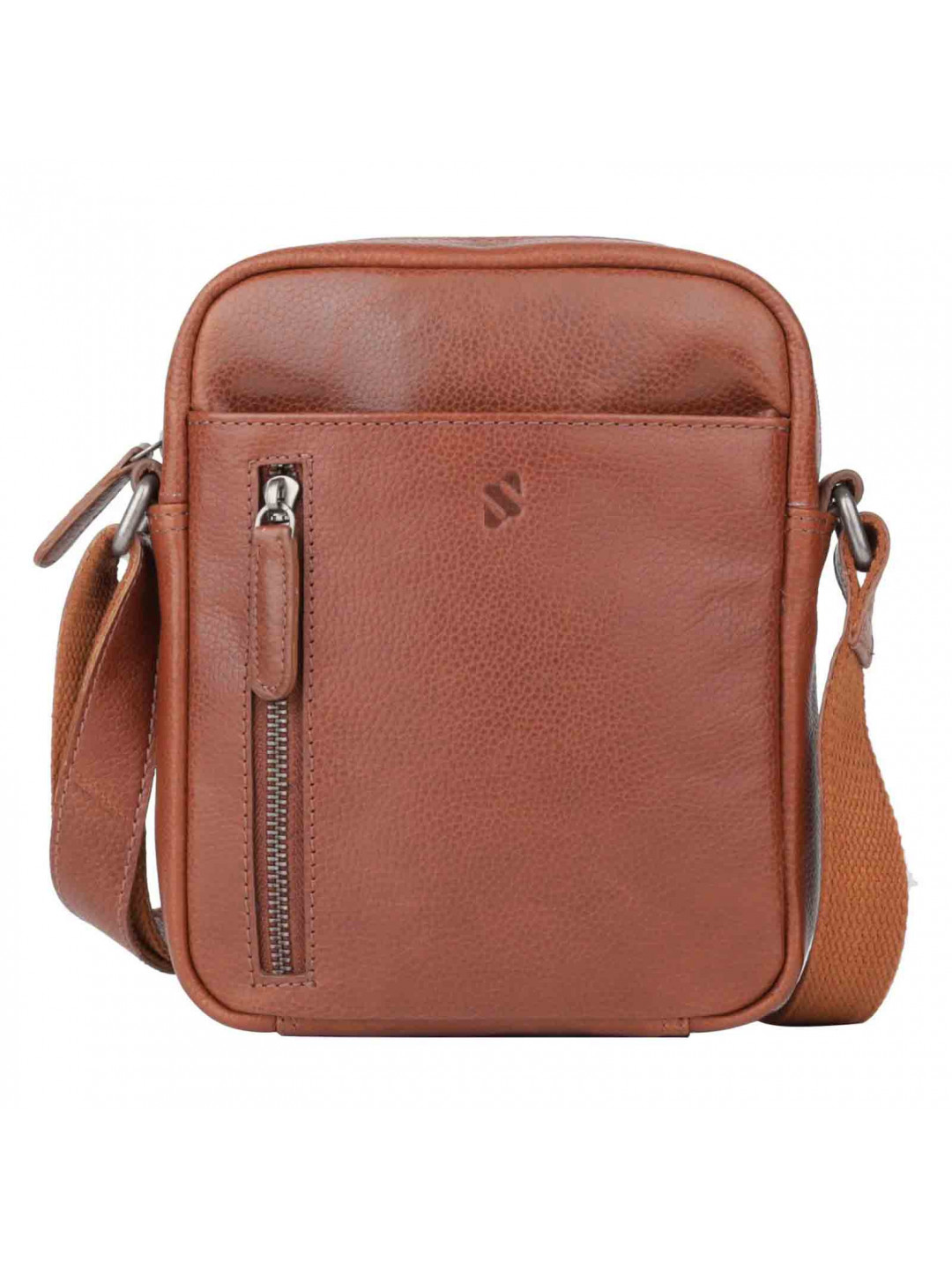 Pánská kožená taška přes rameno Sparwell Savant – koňak