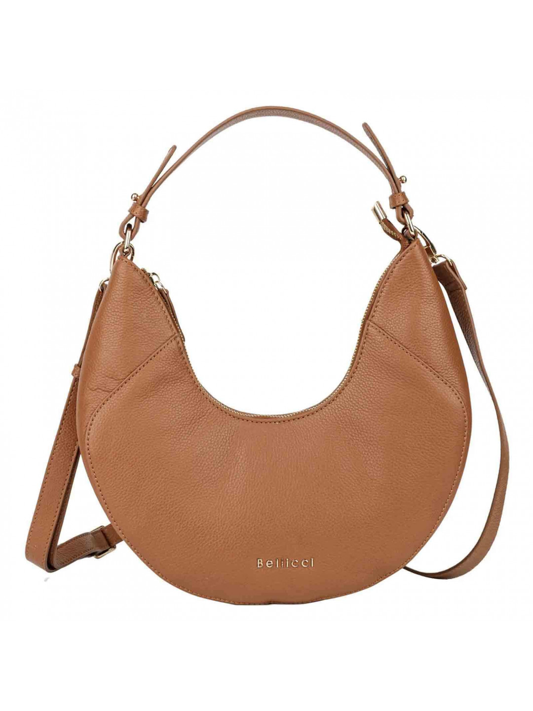 Dámská kožená kabelka Bellicci Caradonna – koňak