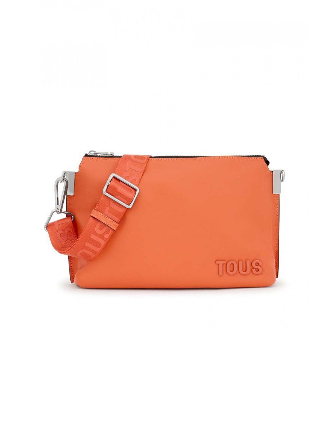 Kožená kabelka Tous oranžová barva