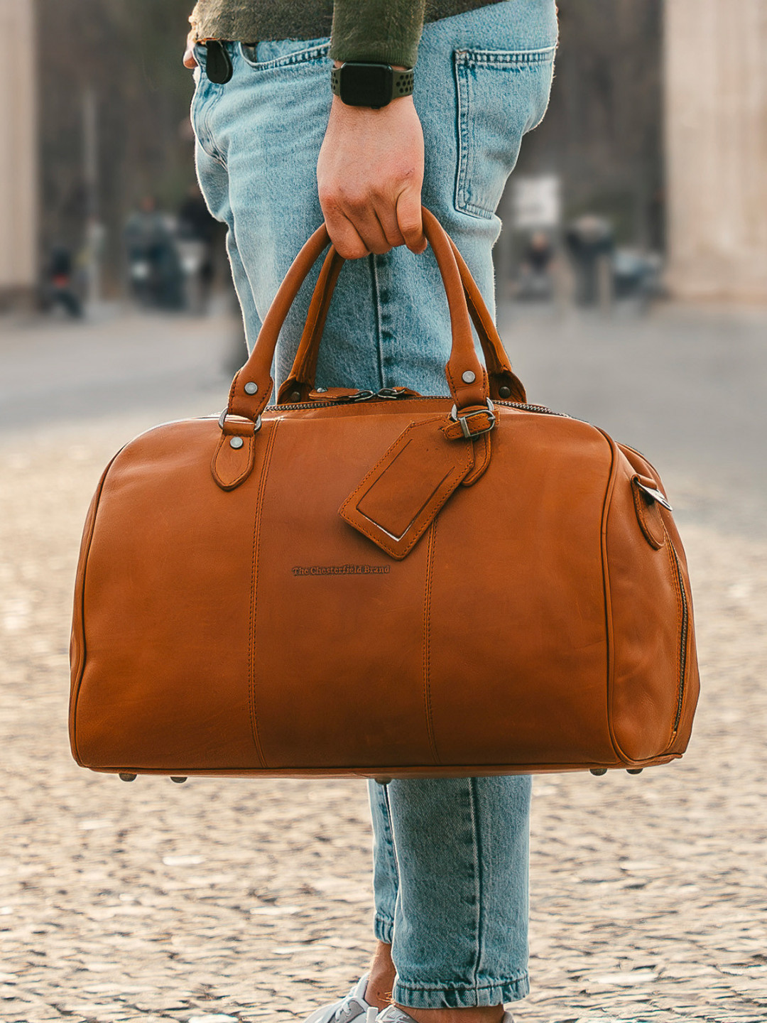 Pánská kožená cestovní taška The Chesterfield Brand Liam – koňak