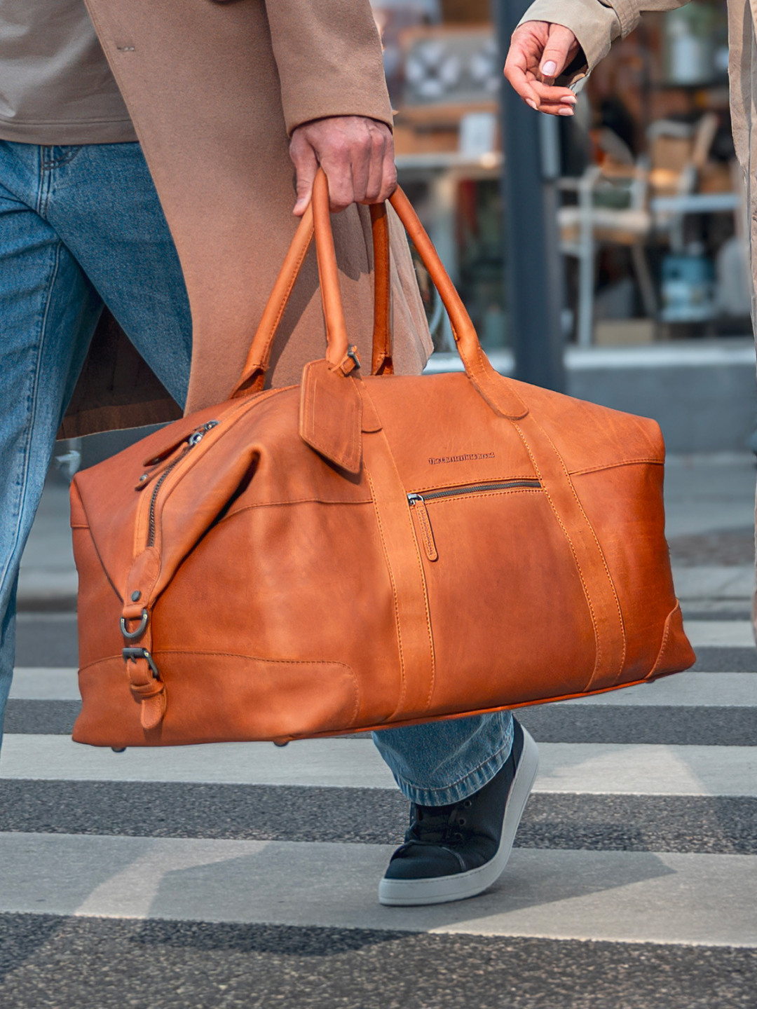Pánská kožená cestovní taška The Chesterfield Brand Conor – koňak