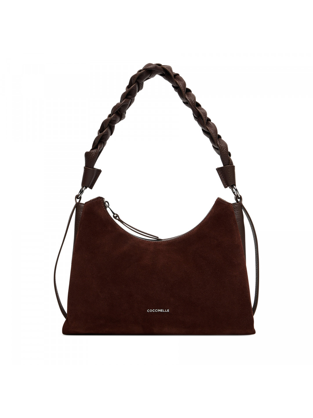 Kabelka Coccinelle P6P Boheme Suede Bimaterial E1 P6P 13 03 01 Hnědá