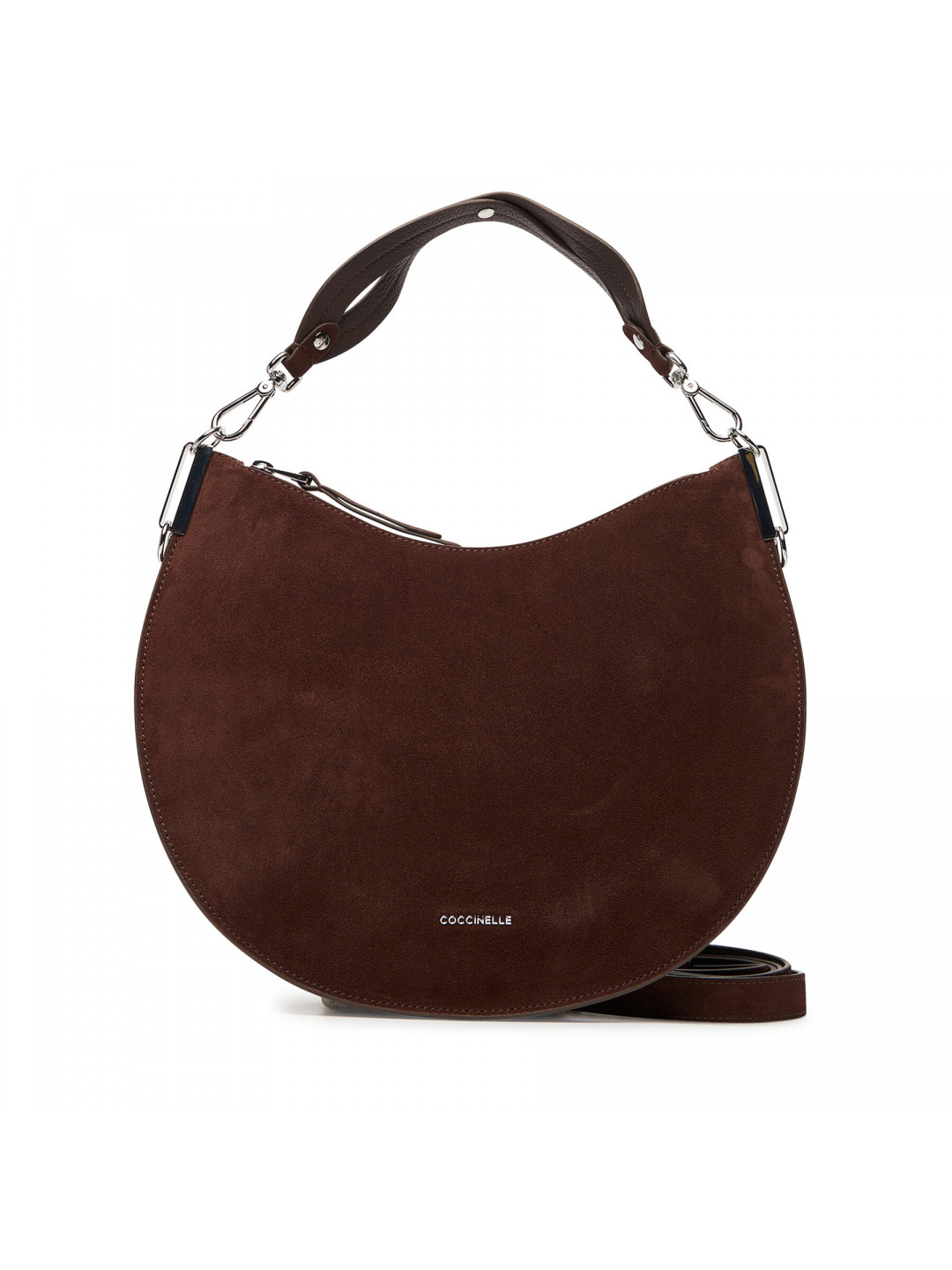 Kabelka Coccinelle QKG Coccinellesunup Suede E1 QKG 13 02 01 Hnědá