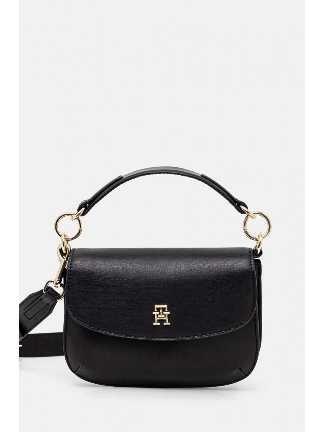 Kabelka Tommy Hilfiger černá barva AW0AW16686